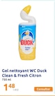 Promo Gel nettoyant WC Clean & Fresh Citron à 1,48 € dans le catalogue Action à Cauffry