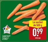Carottes en promo à 0,99 € chez Aldi Carottes dans le catalogue Aldi