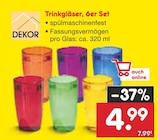 Trinkgläser, 6er Set im Angebot bei Netto Marken-Discount in Heidenheim Trinkgläser, 6er Set Angebote von Dekor bei Netto Marken-Discount Heidenheim für 4,99 €