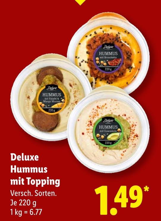 Hummus mit Topping