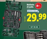Mallette d’outils - Lidl à Vallauris Mallette d’outils en promo chez Lidl Vallauris à 29,99 €