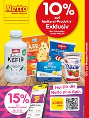 Netto Marken-Discount Discounter Prospekt der aktuellen Woche mit 2 Seiten, gültig von 06.08.2026 bis 08.08.2026, in Bad Lobenstein und Umgebung Aktueller Netto Marken-Discount Discounter Prospekt in Bad Lobenstein und Umgebung, "10% auf Molkerei-Produkte" mit 2 Seiten, 06.08.2026 - 08.08.2026