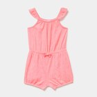 Combishort taille ajustable rose fluo bébé fille dans le catalogue La Halle