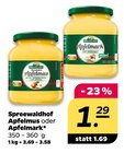 Apfelmus oder Apfelmark von Spreewaldhof für 1,29 € bei Netto mit dem Scottie im Angebot Apfelmus oder Apfelmark von Spreewaldhof im aktuellen Netto mit dem Scottie Prospekt