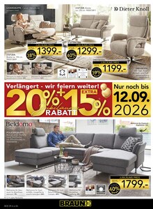 Sofa im aktuellen BRAUN Möbel-Center Prospekt (Freiburg (Breisgau)) Sofa im BRAUN Möbel-Center Prospekt "Verlängert - wir feiern weiter!" mit 16 Seiten (Freiburg (Breisgau))