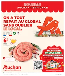 Catalogue Auchan Hypermarché en cours à Taillet et aux alentours : «ON A TOUT REFAIT A GLOBAL SANS OUBLIER LE LOCAL.» avec 12 pages, valable du 08/09/2026 au 14/09/2026