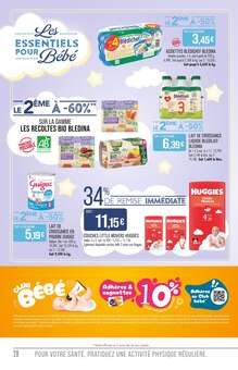 Promotion Bébé dans le prospectus Supermarchés Match, valable du 25/11/2025 au 07/12/2025 Promo Bébé dans le catalogue Supermarchés Match du moment à la page 28