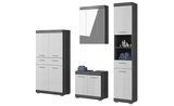 Spiegelschrank im Höffner Prospekt Badmöbel-Set SCHLOONSEE 4 teilig bestehend aus: Hochschrank Waschbeckenunterschrank Spiegelschrank Midischrank Schloonsee im aktuellen Höffner Prospekt für 579,00 €