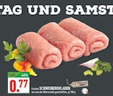 Marktkauf Ahlen - Frische Schweinerouladen Angebot im Prospekt Frische Schweinerouladen bei Marktkauf im Ahlen Prospekt für 0,77 €