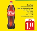 Coca-Cola Angebote von Coca-Cola bei nah und gut Schwarzenberg für 1,11 €