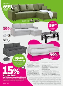 Couch im mömax Prospekt "Bei dir liegt Sparen im Trend?" mit 16 Seiten (Regensburg)