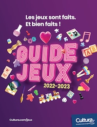 Prospectus Librairies & Culture de Cultura à L'Union: "GUIDE JEUX 2022-2023", 68 pages, 21/07/2023 - 31/12/2023