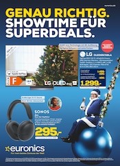 Aktueller EURONICS Prospekt mit Flachbildfernseher, "GENAU RICHTIG.SHOWTIME FÜR SUPERDEALS.", Seite 1