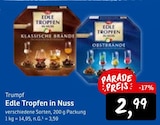 Edle Tropfen in Nuss Klassische Brände Angebote von Trumpf bei Konsum Dresden für 2,99 €