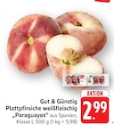 Plattpfirsiche weißfleischig "Paraguayos" bei EDEKA im Herbrechtingen Prospekt für 2,99 €
