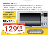 Mikrowelle MW 7774 im Angebot bei GLOBUS in Bruchsal Mikrowelle MW 7774 Angebote von Severin bei GLOBUS Bruchsal für 1,99 €