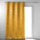 Rideau occultant Anthea avec œillets velours ocre 135x240cm - Maxi Bazar à Saint-Raphaël Rideau occultant Anthea avec œillets velours ocre 135x240cm en promo chez Maxi Bazar Saint-Raphaël à 4,49 €