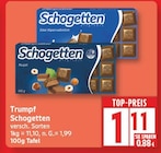 Schogetten Edel-Alpenvollmilch im EDEKA Prospekt Schogetten Edel-Alpenvollmilch von Trumpf im aktuellen EDEKA Prospekt für 1,11 €