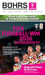 Aktueller Telekom Partner Bührs Lingen Elektromärkte Prospekt für Nordhorn: FIFA FUSSBALL-WM 2026 BEI MAGENTA TV mit 8} Seiten, 03.02.2026 - 28.02.2026