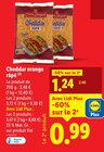 Cheddar orange râpé - Chêne d'Argent - Lidl à Bourges Cheddar orange râpé - Chêne d'Argent en promo chez Lidl Bourges à 0,99 €