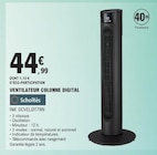 Ventilateur Colonne Digital - SCHOLTÈS dans le catalogue E.Leclerc