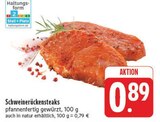 Schweinerückensteaks im Angebot bei EDEKA in Altenburg Schweinerückensteaks Angebote bei EDEKA Altenburg für 0,89 €
