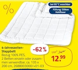 4-Jahreszeiten-Steppbett von  im aktuellen ROLLER Prospekt für 12,99 €