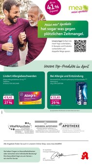 mea - meine apotheke Prospekt der KW 15 "Unsere April-Angebote" Aktueller mea - meine apotheke Prospekt "Unsere April-Angebote" Seite 1 von 4 Seiten
