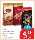Lindor Kugeln von Lindt für 4,29 € bei budni im Angebot Lindor Kugeln von Lindt im aktuellen budni Prospekt
