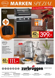 Gasgrill im Zurbrüggen Prospekt "MARKEN SPEZIAL!" mit 8 Seiten (Mülheim (Ruhr))