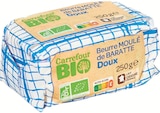 Beurre moulé de baratte - CARREFOUR BIO - Supermarchés Match à Amiens Beurre moulé de baratte - CARREFOUR BIO en promo chez Supermarchés Match Amiens à 5,50 €