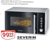 Mikrowelle MW 7773 im Angebot bei GLOBUS in Salzgitter Mikrowelle MW 7773 Angebote von SEVERIN bei GLOBUS Salzgitter für 99,99 €