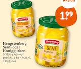 Senf- oder Honiggurken Angebote von Hengstenberg bei tegut Coburg für 1,99 €