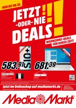 MediaMarkt Prospekt für Wuppertal mit 2 Seiten MediaMarkt Prospekt für Wuppertal: "Jetzt-oder-nie-Deals", 2 Seiten, 30.09.2020 - 06.10.2020