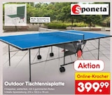 Outdoor Tischtennisplatte Angebote von Sponeta bei Netto Marken-Discount Solingen für 399,99 €