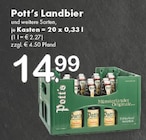 TOP Getränke Düsseldorf - Pott’s Landbier Angebot im Prospekt Pott’s Landbier bei TOP Getränke im Düsseldorf Prospekt für 14,99 €