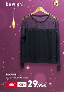 BLOUSE - Sport 2000 à Montpellier BLOUSE en promo chez Sport 2000 Montpellier à 29,95 €