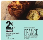 Brioche feuilletée spirale dans le catalogue E.Leclerc