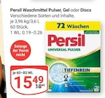 GLOBUS - Waschmittel Pulver, Gel oder Discs Angebot im Prospekt Waschmittel Pulver, Gel oder Discs bei GLOBUS im Prospekt "" für 15,49 €
