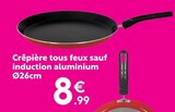 Crêpière tous feux sauf induction aluminium en promo chez Maxi Bazar Crêpière tous feux sauf induction aluminium dans le catalogue Maxi Bazar