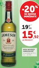 Irish Whiskey 40° - JAMESON en promo chez Super U Irish Whiskey 40° - JAMESON dans le catalogue Super U