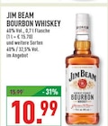 BOURBON WHISKEY Angebote von JIM BEAM bei Marktkauf Brühl für 10,99 €