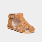 Sandales en cuir camel bébé garçon - La Halle Sandales en cuir camel bébé garçon à 19,99 € dans le catalogue La Halle