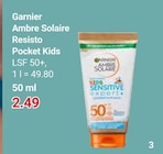 Ambre Solaire Resisto Pocket Kids bei GLOBUS im Tönisvorst Prospekt für 2,49 €