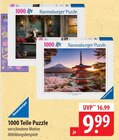 Ravensburger 1000 Teile Puzzle im Angebot bei famila Nordost in Pinneberg Ravensburger 1000 Teile Puzzle Angebote bei famila Nordost Pinneberg für 9,99 €