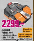 Aktuelle Rasenmäher Angebote bei Hornbach in Leipzig Aktuelles Vision L1600 Angebot bei Hornbach in Leipzig ab 2.299,00 €