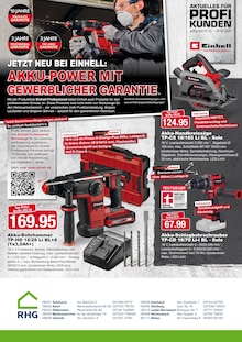 RHG Baucentrum Prospekt der KW 7 "Akku-Power von Einhell" Aktueller RHG Baucentrum Prospekt "Akku-Power von Einhell" Seite 1 von 2 Seiten