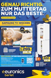 EURONICS Prospekt für Hamm mit 11 Seiten EURONICS Prospekt für Hamm: "GENAU RICHTIG. ZUM MUTTERTAG NUR DAS BESTE.", 11 Seiten, 08.05.2025 - 16.05.2025