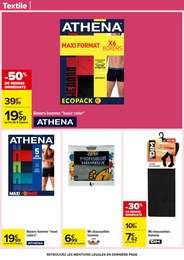 Prix et réduction Boxer Homme dans le prospectus Carrefour en cours Offre Boxer Homme dans le catalogue Carrefour du moment à la page 74