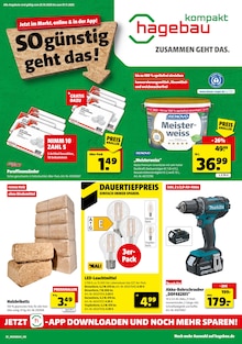 hagebau kompakt Prospekt der Woche "SO günstig geht das!" Seite 1, 25.10.2025 bis 01.11.2025 für Ingelheim Aktueller hagebau kompakt Prospekt "SO günstig geht das!" Seite 1 von 8 Seiten für Ingelheim